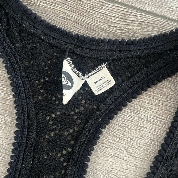 Roxy black beach coverup size small - Picture 3 of 4